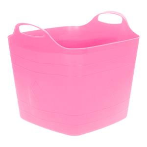 Excellent Houseware Flexibele emmer - roze - 25 liter - kunststof - vierkant - 35 x cm -