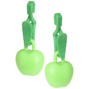 Excellent Houseware Tafelkleedgewichten appels - 8x - groen - kunststof - voor tafelkleden en tafelzeilen -