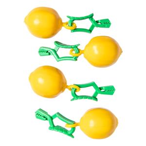 Tafelkleedgewichtjes citroen - 8x - kunststof - tafelkleedhangers -