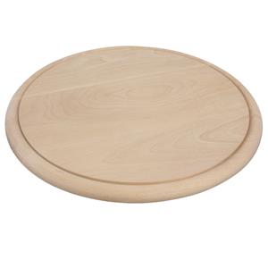 Set van 6x stuks ronde houten broodplankjes / serveer plank 25 cm -
