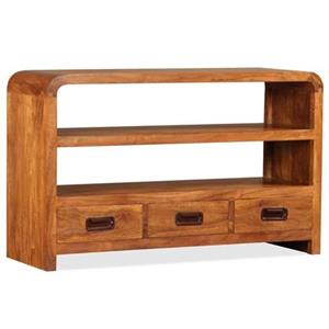 VidaXL Tv-meubel 90x30x55 cm massief hout met sheesham afwerking