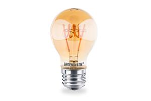 Groenovatie E27 LED Filament Lamp 4W Amber Spiral Extra Warm Wit, Schemersensor