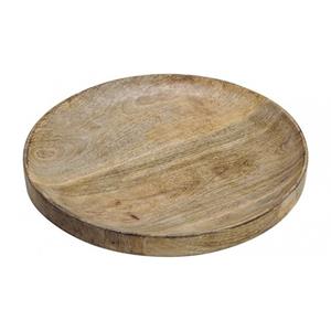 Luxe houten serveerplank/dienblad rond 30 cm -