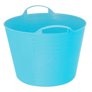 Excellent Houseware Flexibele emmer - blauw - 27 liter - kunststof - x 35 cm -