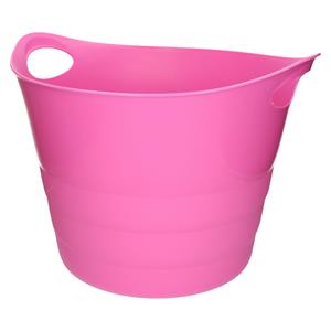 Excellent Houseware Flexibele emmer - roze - 43 liter - kunststof - 45 x cm -