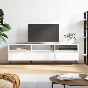 VidaXL Tv-meubel 150x30x44,5 cm bewerkt hout wit