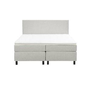 Leen Bakker Boxspring Arendal - ecru - 160x200 cm - ronde poot