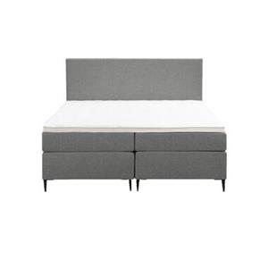 Leen Bakker Boxspring Arendal - lichtgrijs - 160x200 cm - slanke poot