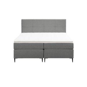 Leen Bakker Boxspring Billund - lichtgrijs - 160x200 cm - slanke poot