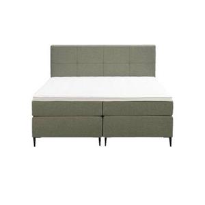 Leen Bakker Boxspring Billund - groen - 160x200 cm - slanke poot