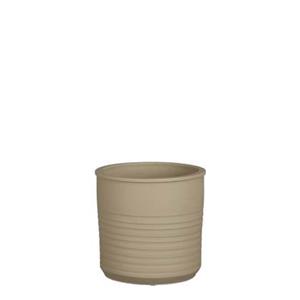 Mica Decorations Momo Bloempot - 19x19x18 cm - Terracotta - Taupe