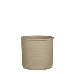 Mica Decorations Momo Bloempot - 23x23x21 cm - Terracotta - Taupe