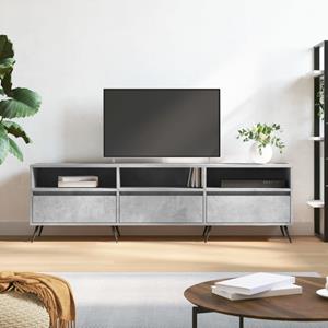 VidaXL Tv-meubel 150x30x44,5 cm bewerkt hout betongrijs