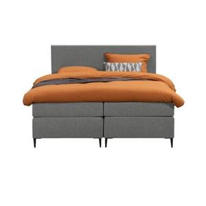 Leen Bakker Boxspring Arendal - lichtgrijs - 180x200 cm - slanke poot