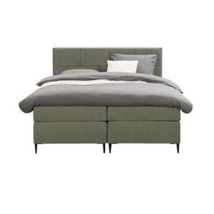 Leen Bakker Boxspring Billund - groen - 180x200 cm - slanke poot