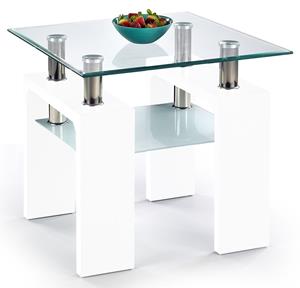 Home Style Vierkante salontafel Diana 60x55x60 cm breed in wit