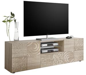 Pesaro Mobilia Tv-meubel Miro 181 cm breed in sonoma eiken