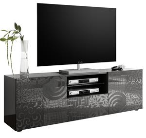 Pesaro Mobilia Tv-meubel Miro 181 cm breed in hoogglans antraciet
