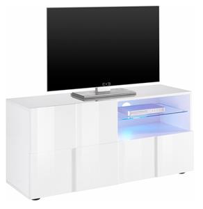 Pesaro Mobilia Tv-meubel Dama 121 cm breed in hoogglans wit