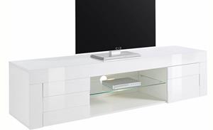 Pesaro Mobilia Tv-meubel Easy 181 cm breed in hoogglans wit