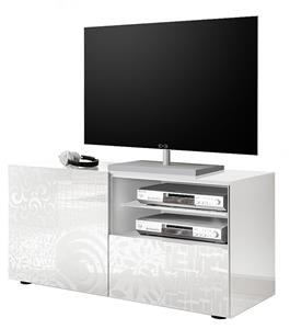 Pesaro Mobilia Tv-meubel Miro 121 cm breed in hoogglans wit