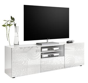 Pesaro Mobilia Tv-meubel Miro 181 cm breed in hoogglans wit