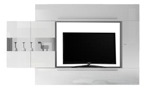 Pesaro Mobilia TV-wandmeubel set Cardi in hoogglans wit