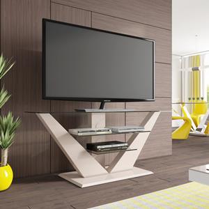 Hubertus Meble Tv-meubel Luna 140 cm breed met LED - Hoogglans Cappuccino