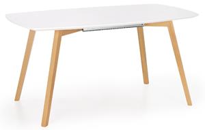 Home Style Uitschuifbare eettafel Kajetan 135 tot 185 cm breed in mat wit