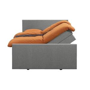 Leen Bakker Boxspring met opbergruimte en voetbord Arendal - lichtgrijs - 180x200cm