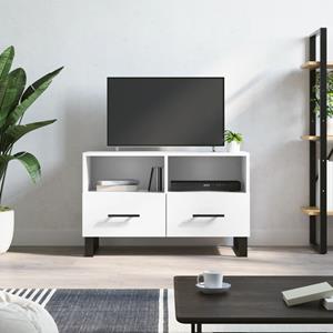 VidaXL Tv-meubel 80x36x50 cm bewerkt hout wit