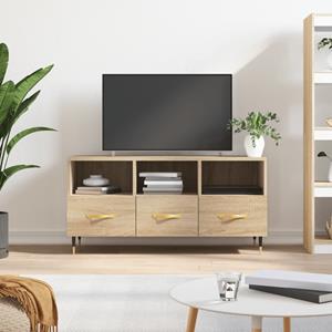 VidaXL Tv-meubel 102x36x50 cm bewerkt hout sonoma eikenkleurig