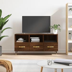 VidaXL Tv-meubel 102x36x50 cm bewerkt hout bruineikenkleurig