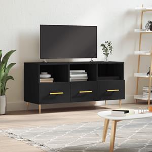 VidaXL Tv-meubel 102x36x50 cm bewerkt hout zwart