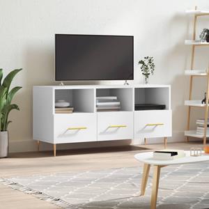 VidaXL Tv-meubel 102x36x50 cm bewerkt hout wit