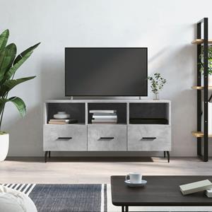 VidaXL Tv-meubel 102x36x50 cm bewerkt hout betongrijs