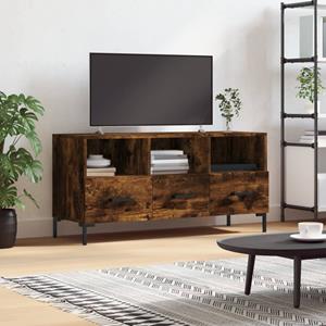 VidaXL Tv-meubel 102x36x50 cm bewerkt hout gerookt eikenkleurig