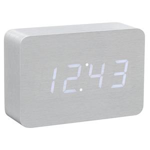 Gingko  Brick Click Clock Aluminium