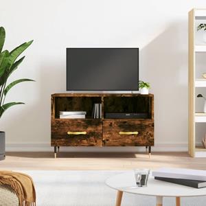 vidaXL TV-Schrank TV-Schrank Räuchereiche 80x36x50 cm Holzwerkstoff (1-St)