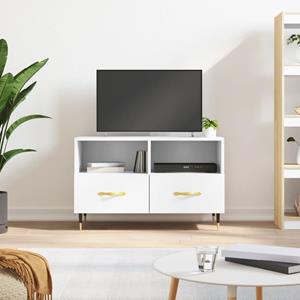 VidaXL Tv-meubel 80x36x50 cm bewerkt hout wit