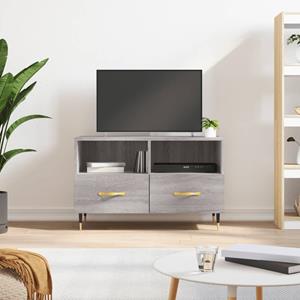 Tv-meubel 80x36x50 cm bewerkt hout grijs sonoma eikenkleurig