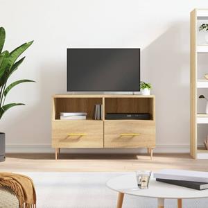 Tv-meubel 80x36x50 cm bewerkt hout sonoma eiken
