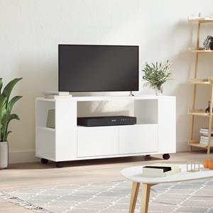 VidaXL Tv-meubel 102x34,5x43 cm bewerkt hout wit