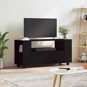 VidaXL Tv-meubel 102x34,5x43 cm bewerkt hout zwart