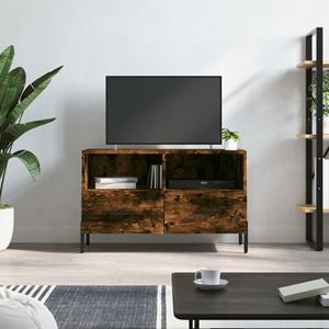 VidaXL Tv-meubel 80x36x50 cm bewerkt hout gerookt eikenkleurig