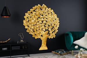 Invicta Interior WandDecoratie Tree of Life 170cm Gouden/ 42782
