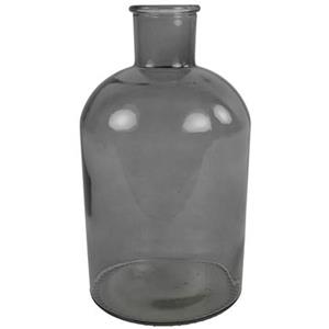 Countryfield Vaas - grijs|transparant - glas - fles - D17 x H31 cm