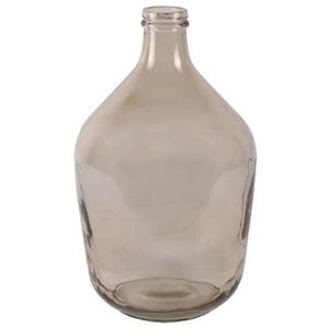 Countryfield vaas - lichtbruin transparant - glas - XL fles - D23 x H3