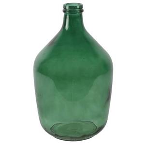 Countryfield vaas - groen transparant - glas - XL fles - D23 x H38 cm