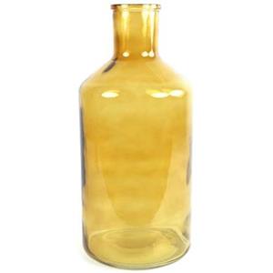 Countryfield Vaas - goudgeel - glas - XXL fles - D24 x H51 cm